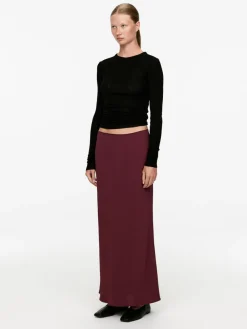 Drape Maxi Skirt