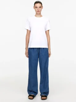 Drawstring Denim Trousers