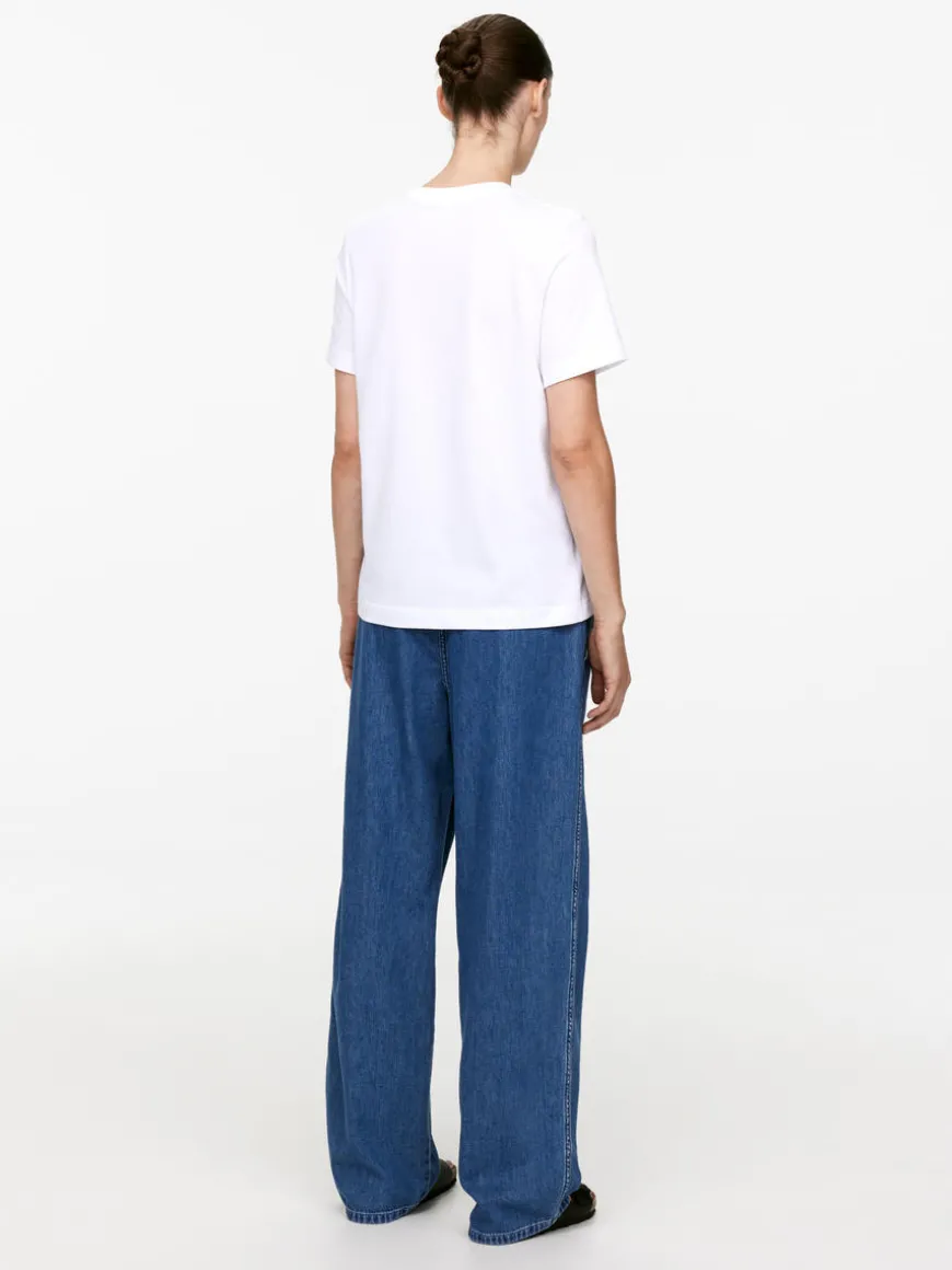 Drawstring Denim Trousers