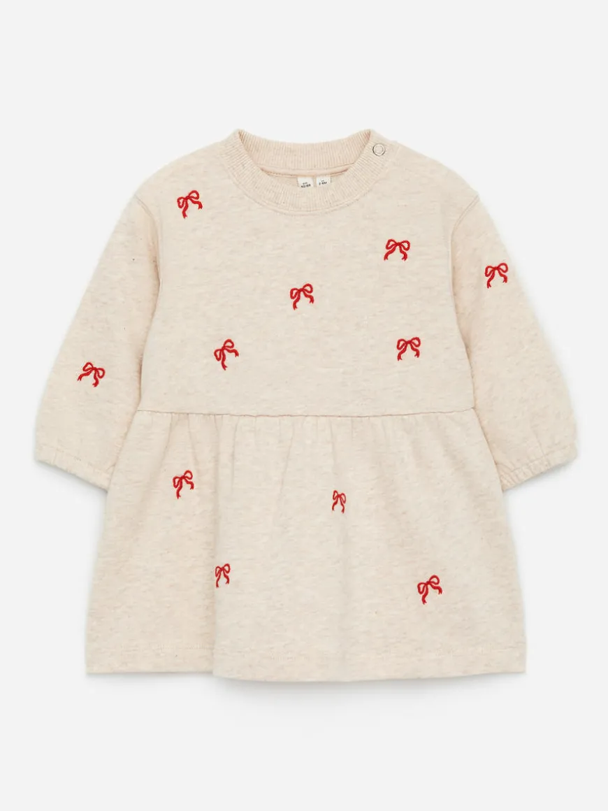 Embroidered Jersey Dress