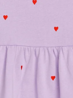 Embroidered Sweatshirt Dress