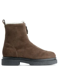 Faux Fur Leather Boots