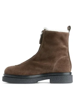 Faux Fur Leather Boots