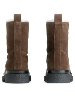 Faux Fur Leather Boots