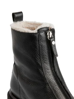 Faux Fur Leather Boots