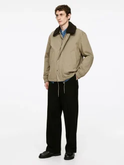 Faux-Fur Collar Jacket