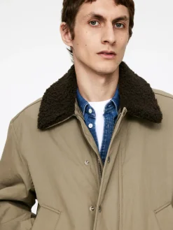 Faux-Fur Collar Jacket