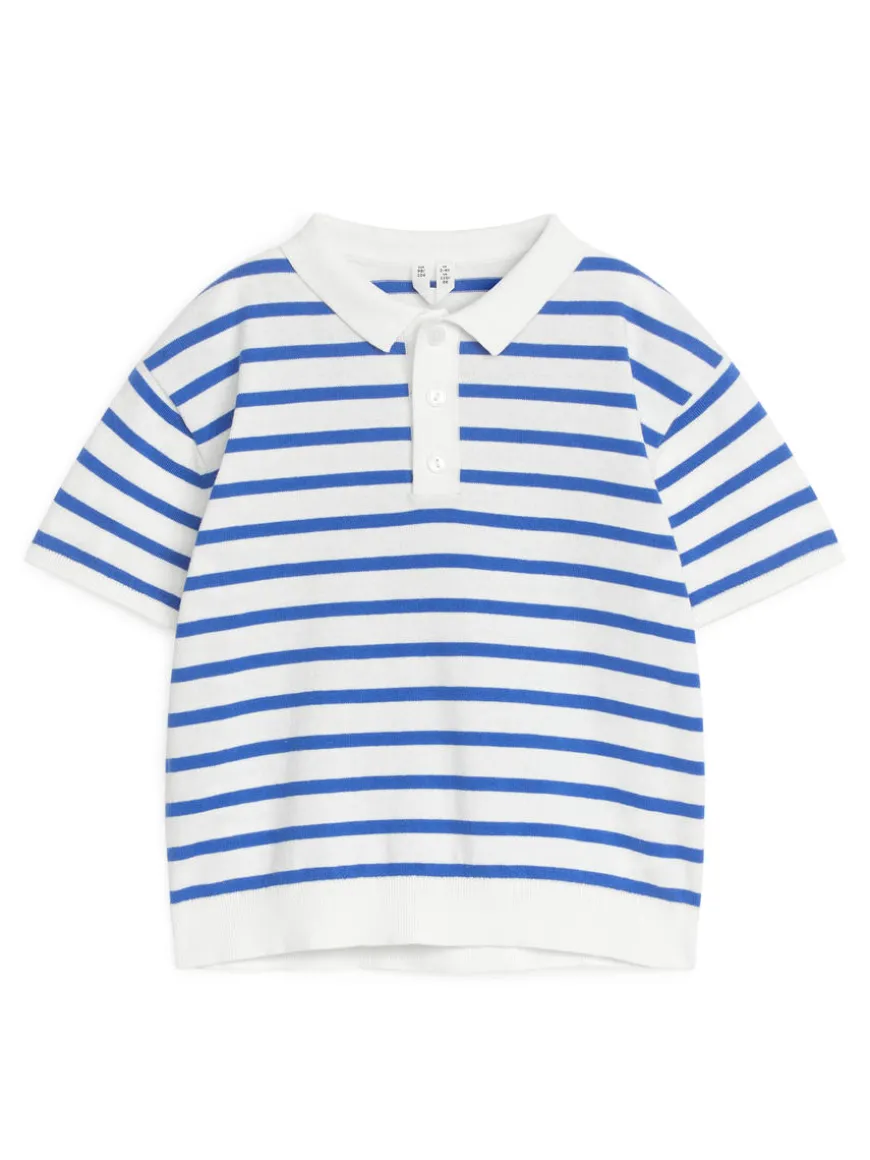 Fine-Knit Polo Shirt