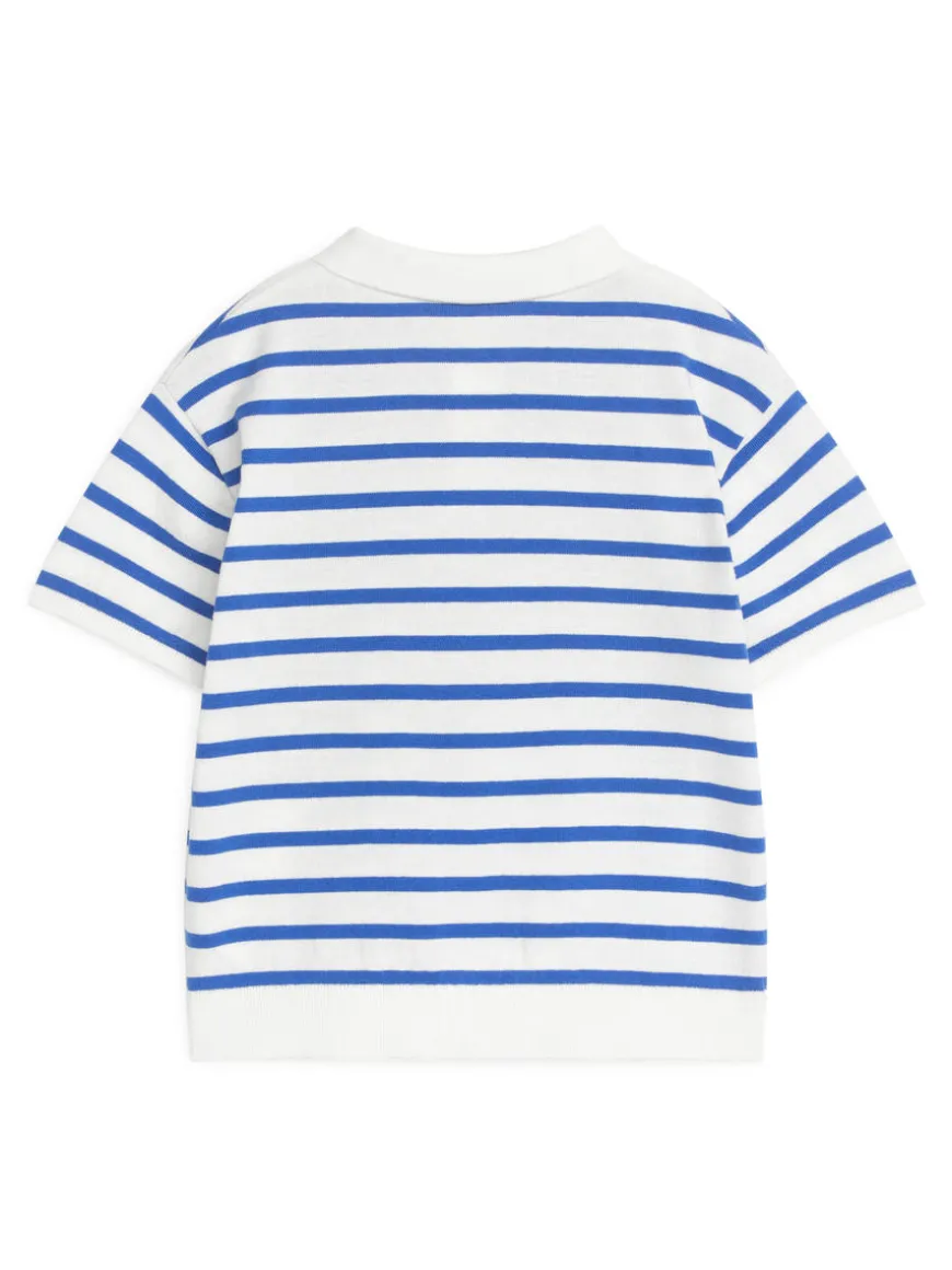 Fine-Knit Polo Shirt