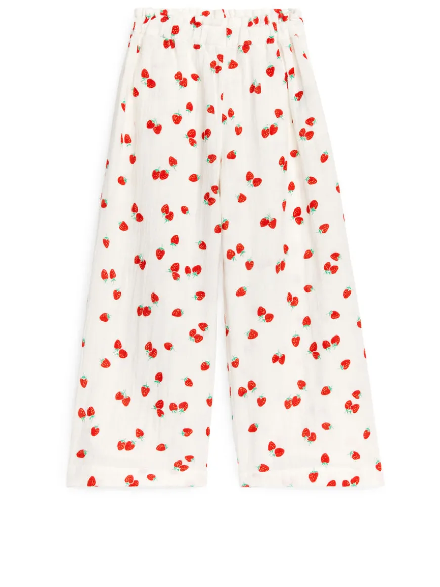 Fluid Cotton Muslin Trousers