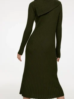 Fold-Over Knitted Dress