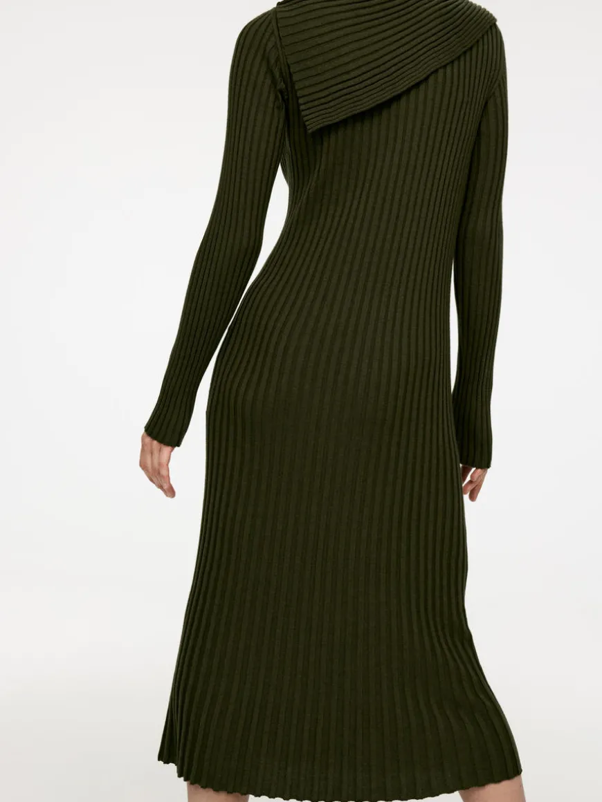 Fold-Over Knitted Dress