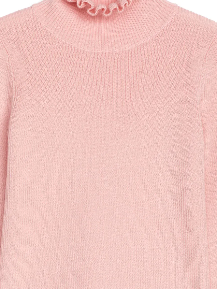 Frill-Collar Wool Jumper
