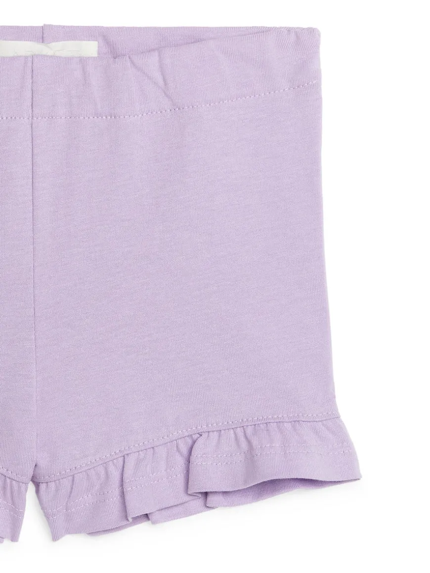 Frilled Jersey Shorts