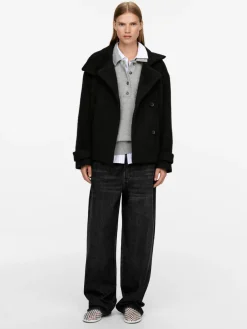 Fuzzy Wool-Blend Jacket