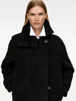 Fuzzy Wool-Blend Jacket