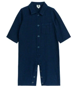 Gingham Flannel Jumpsuit