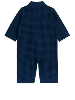 Gingham Flannel Jumpsuit