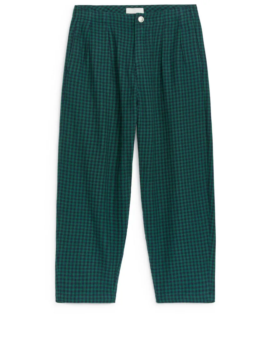 Gingham Flannel Trousers