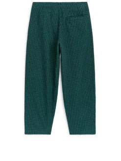 Gingham Flannel Trousers
