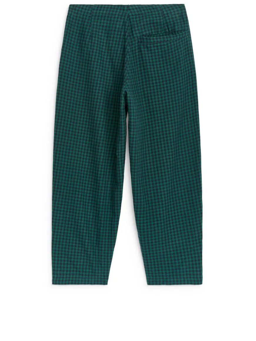 Gingham Flannel Trousers