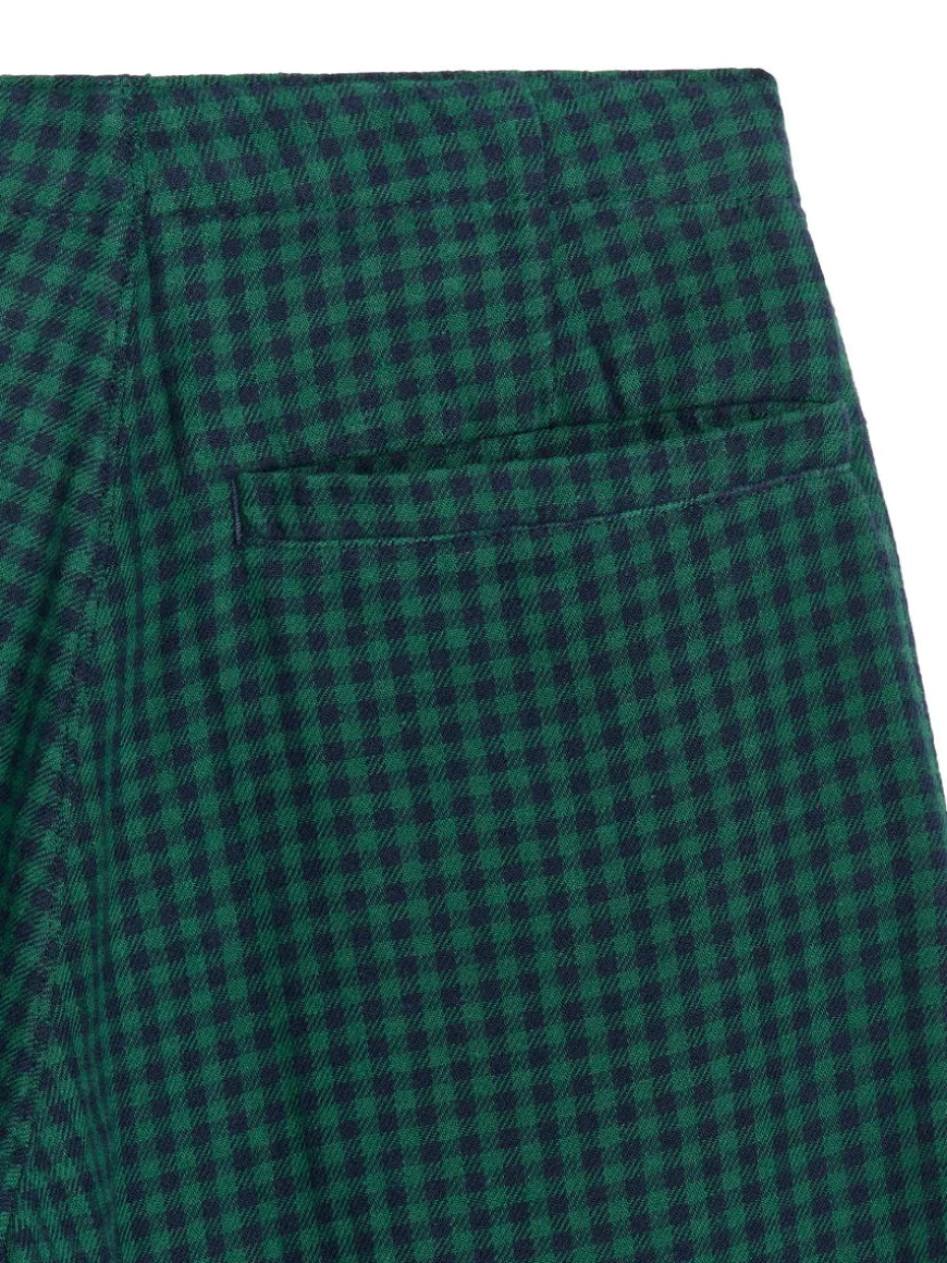 Gingham Flannel Trousers