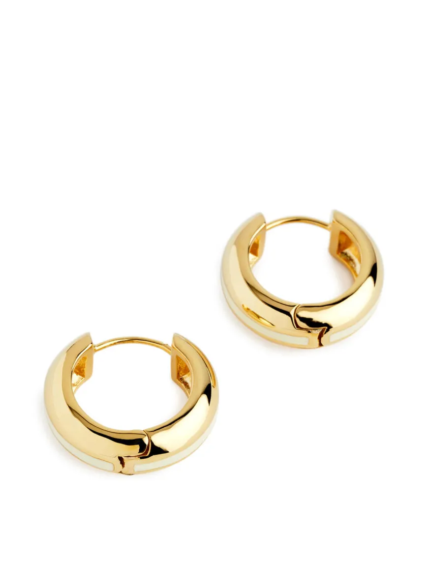 Gold-Plated Hoop Earrings