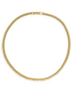 Gold-Plated Snake-Chain Necklace