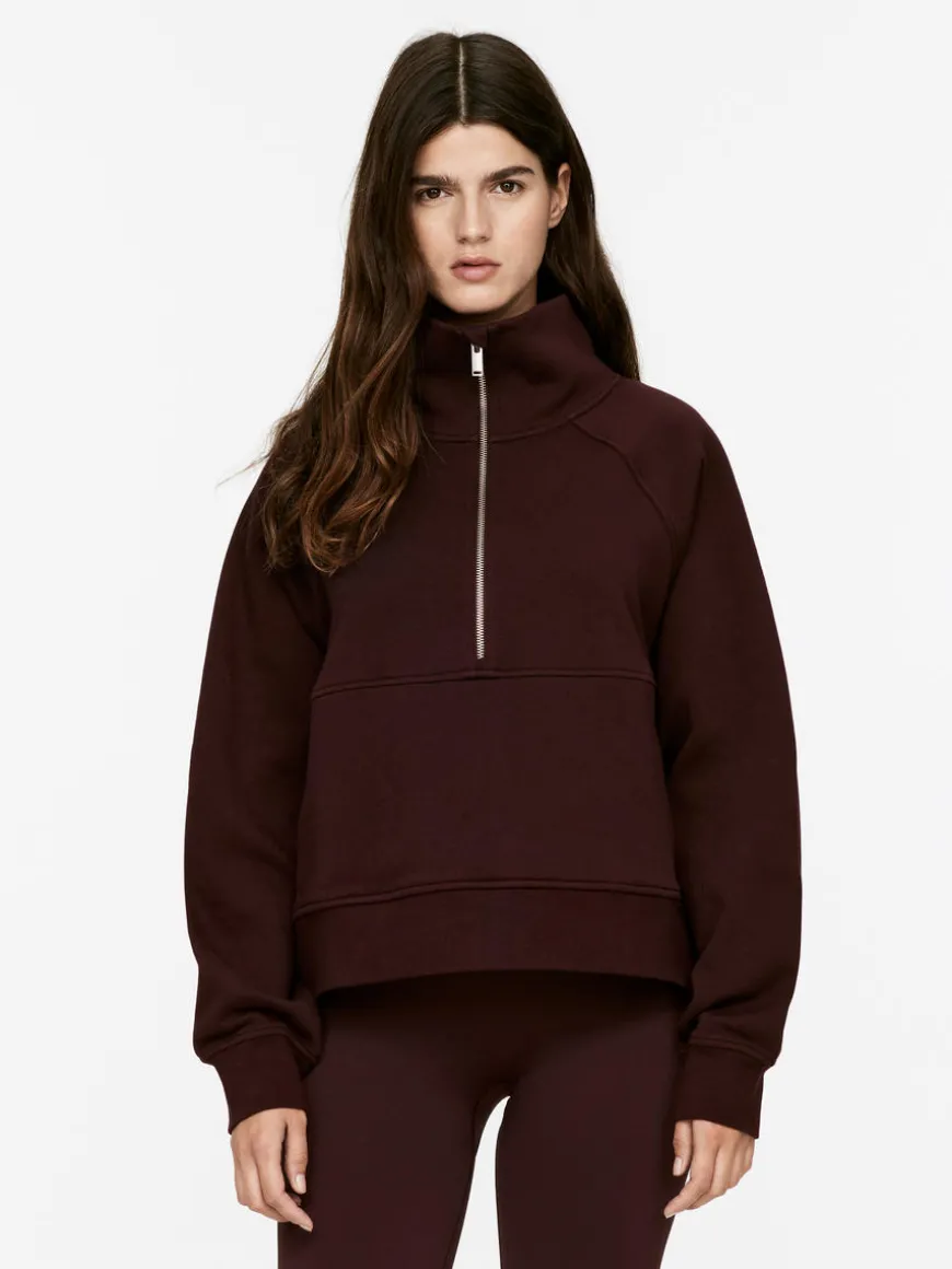 Half-Zip Cotton Sweatshirt