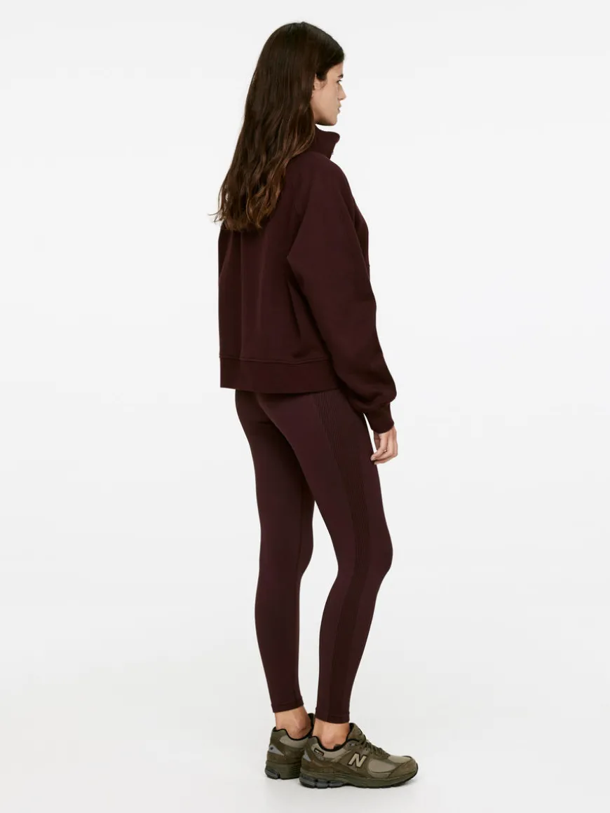 Half-Zip Cotton Sweatshirt