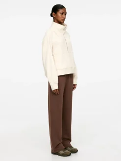 Half-Zip Cotton Sweatshirt