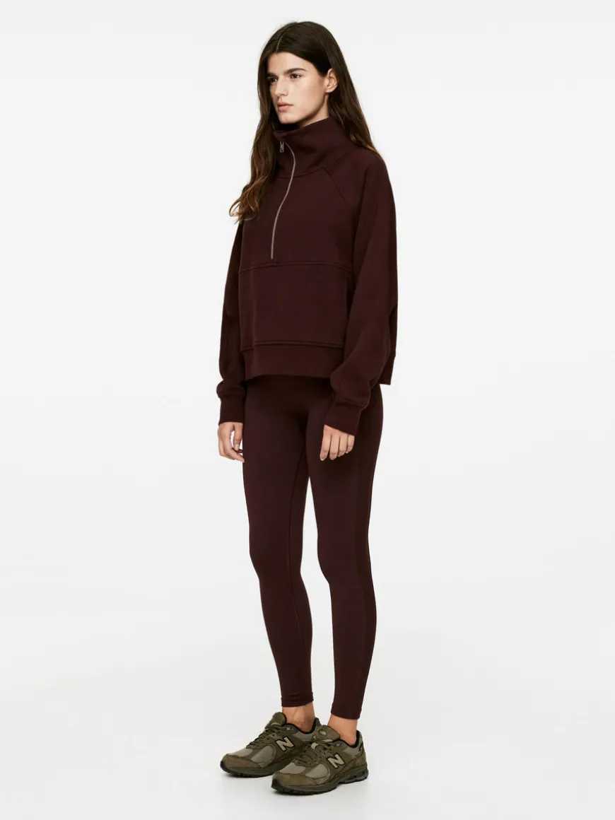 Half-Zip Cotton Sweatshirt