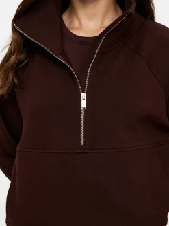 Half-Zip Cotton Sweatshirt