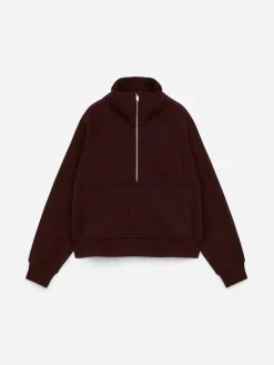 Half-Zip Cotton Sweatshirt