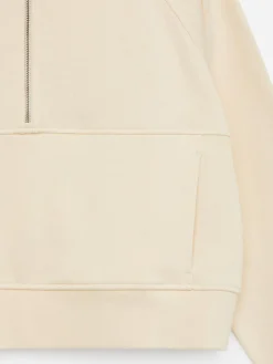 Half-Zip Cotton Sweatshirt