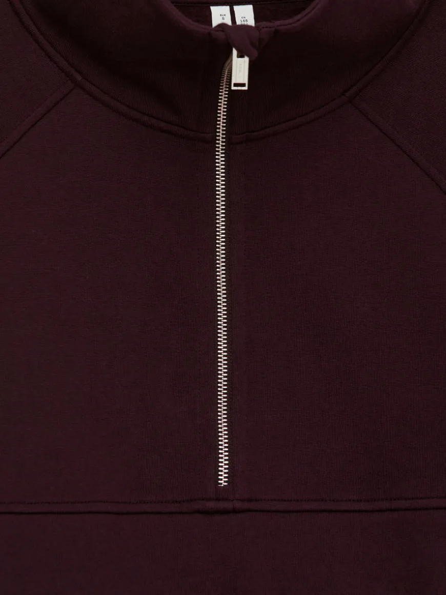 Half-Zip Cotton Sweatshirt