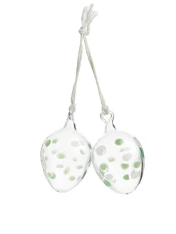 Hanging Glass Ornaments Set Of 2