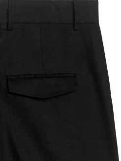 High Waist Linen Shorts