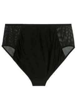 High Waist Mesh Briefs