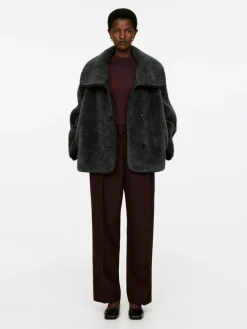 High-Waist Pleated Trousers