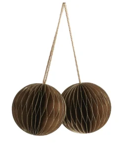 Honeycomb Ornaments Set Of 2