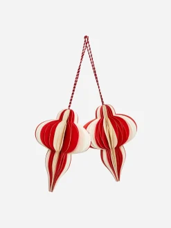 Honeycomb Ornaments Set Of 2