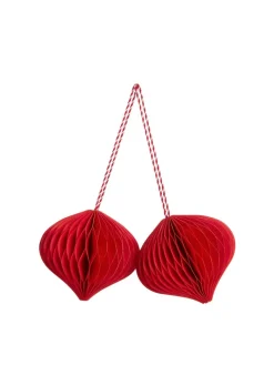 Honeycomb Ornaments Set Of 2