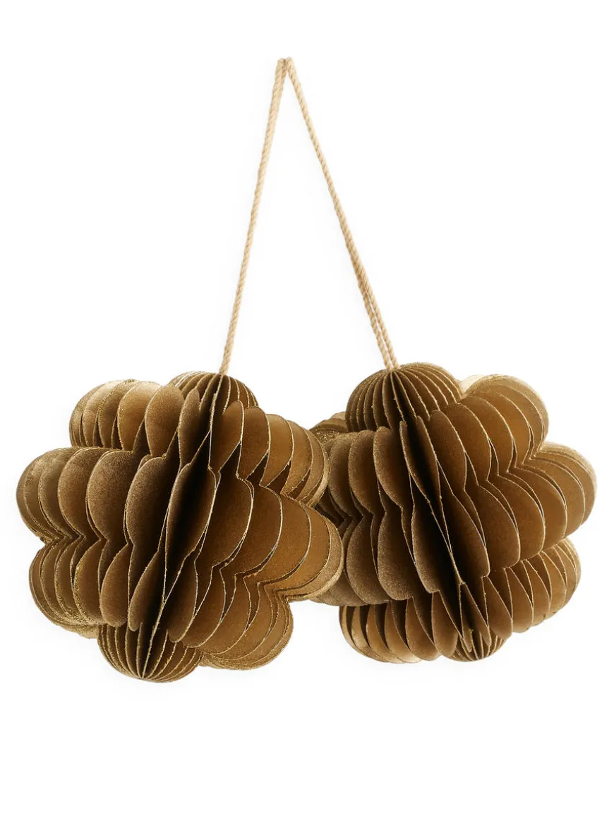 Honeycomb Ornaments Set Of 2