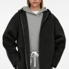 Hooded Wool-Blend Jacket