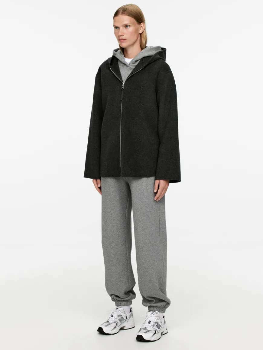 Hooded Wool-Blend Jacket