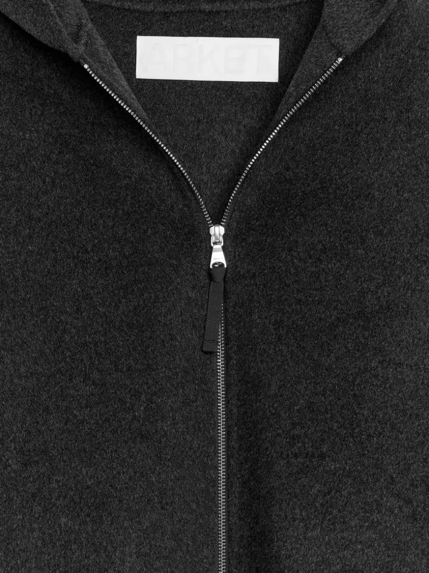 Hooded Wool-Blend Jacket