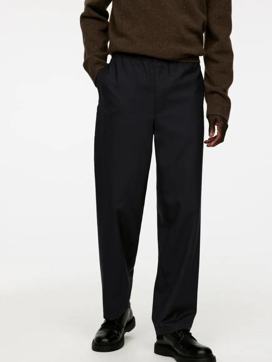 Hopsack Drawstring Trousers