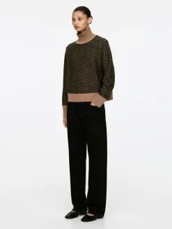 Jaquard-Knit Wool Jumper