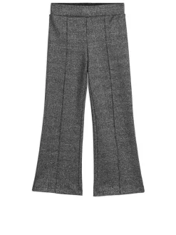 Kick-flare Metallic Leggings